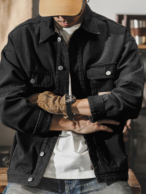 Amerikanische Cargojacke im Vintage-Stil für Herren