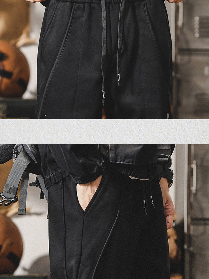 Pantalon de jogging pour homme avec détails boutonnés et taille confortable
