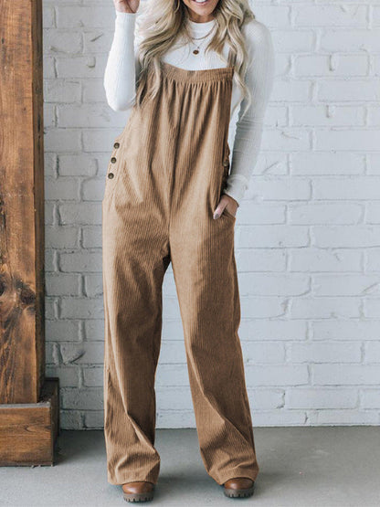 Bequemer Cordoverall für Damen in lockerer Passform