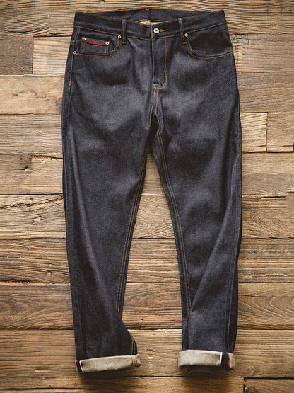 Herren-Jeans im amerikanischen Retro-Stil aus Raw Denim