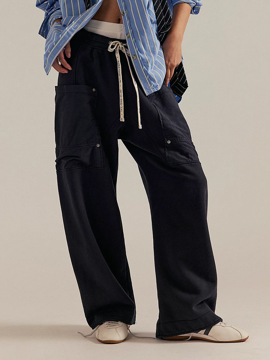 Pantalones de punto holgados y fáciles de poner