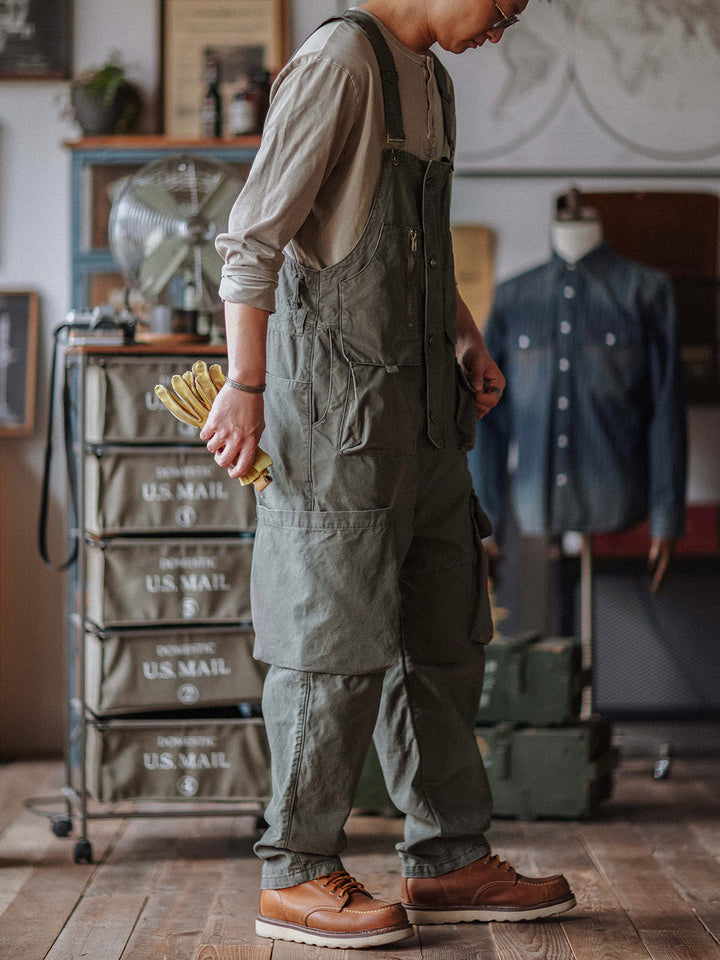 Mono cargo de lona para hombre