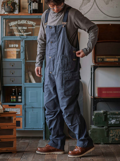 Latzhose aus Canvas mit Knopfleiste für Herren