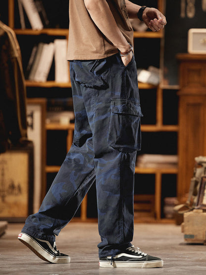 Pantalon cargo camouflage pour homme d'inspiration American Vintage