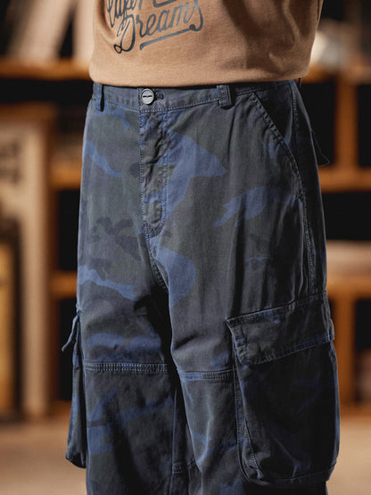 Pantalon cargo camouflage pour homme d'inspiration American Vintage