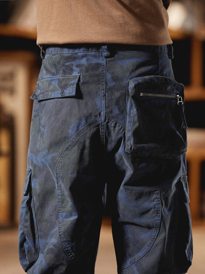 Pantalon cargo camouflage pour homme d'inspiration American Vintage