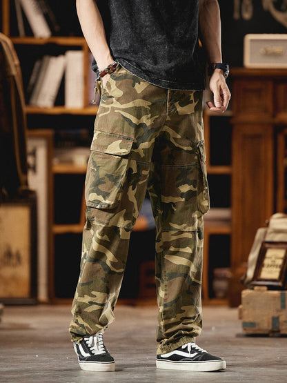 Pantalon cargo camouflage pour homme d'inspiration American Vintage