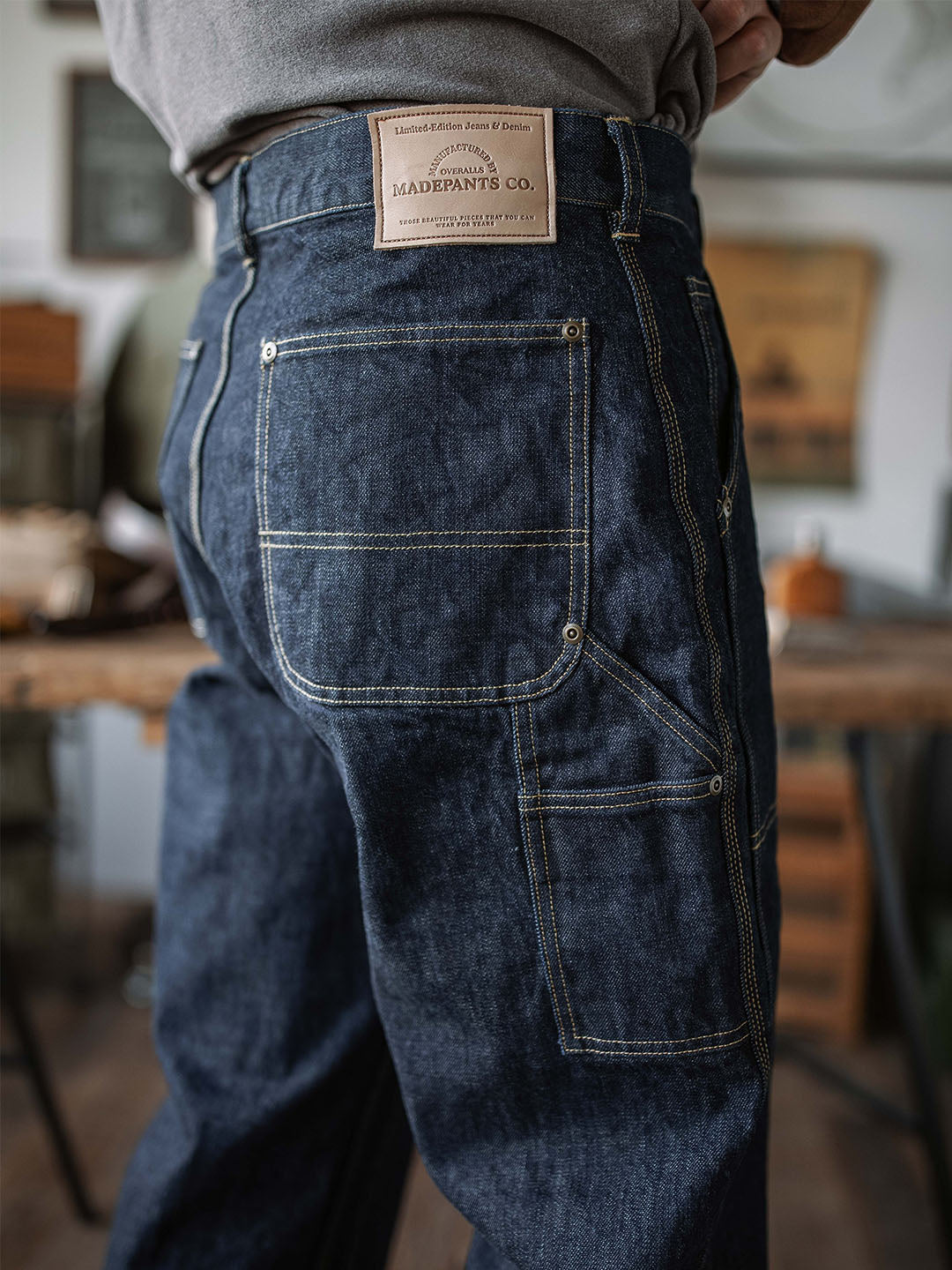 Pantalones vaqueros Selvedge Carpenter para hombre
