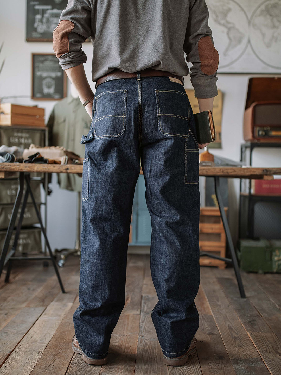 Pantalones vaqueros Selvedge Carpenter para hombre