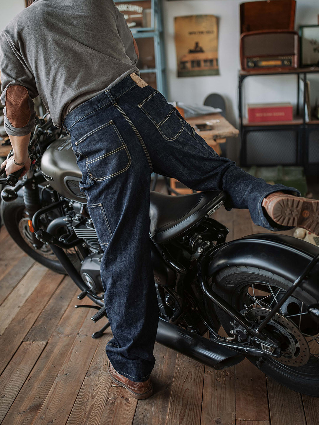 Pantalones vaqueros Selvedge Carpenter para hombre