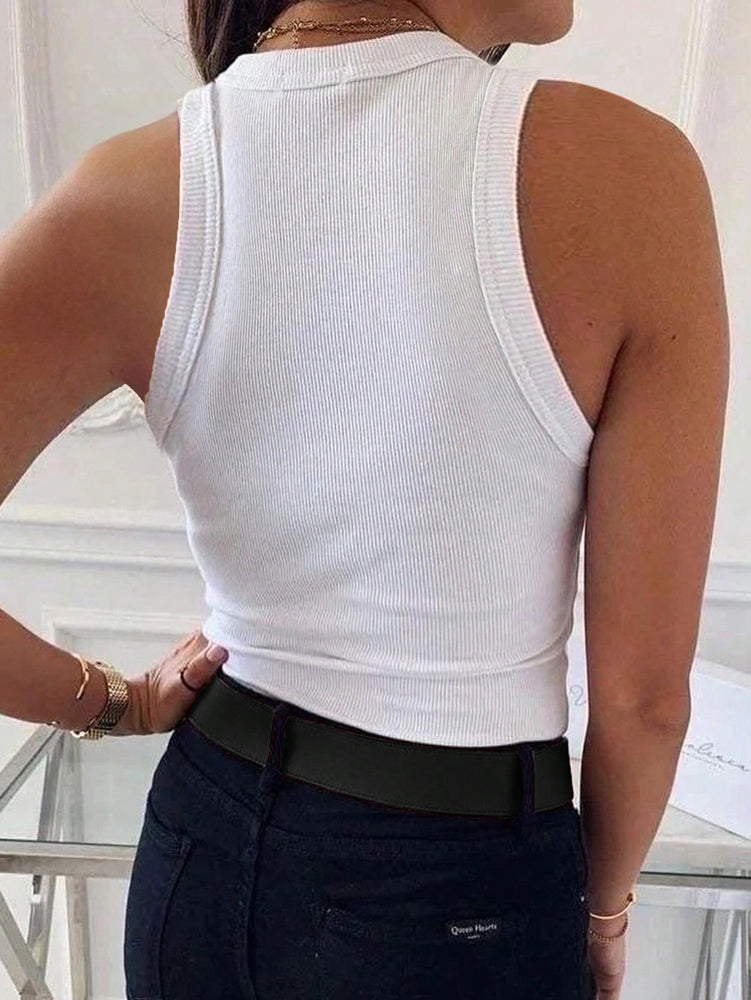 Slim Fit Ribbed Tank Top