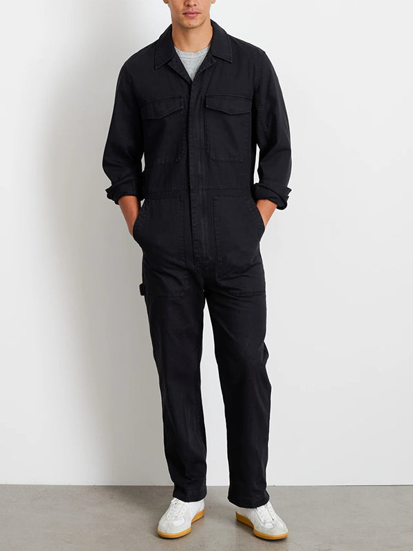 Mono de hombre slim fit con cierre de cremallera