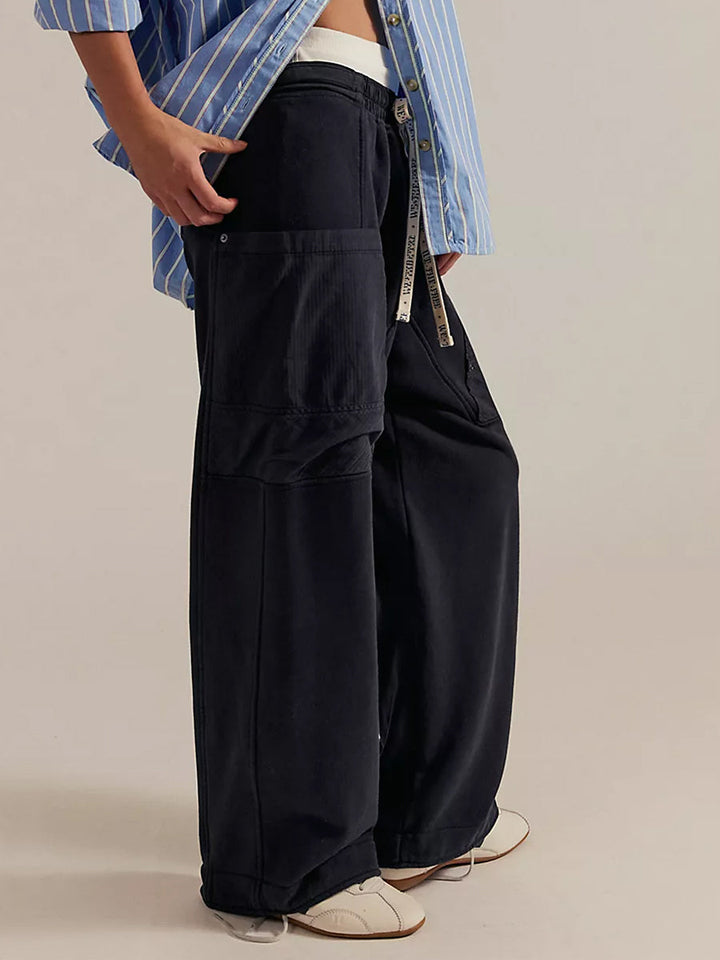 Pantalones de punto holgados y fáciles de poner