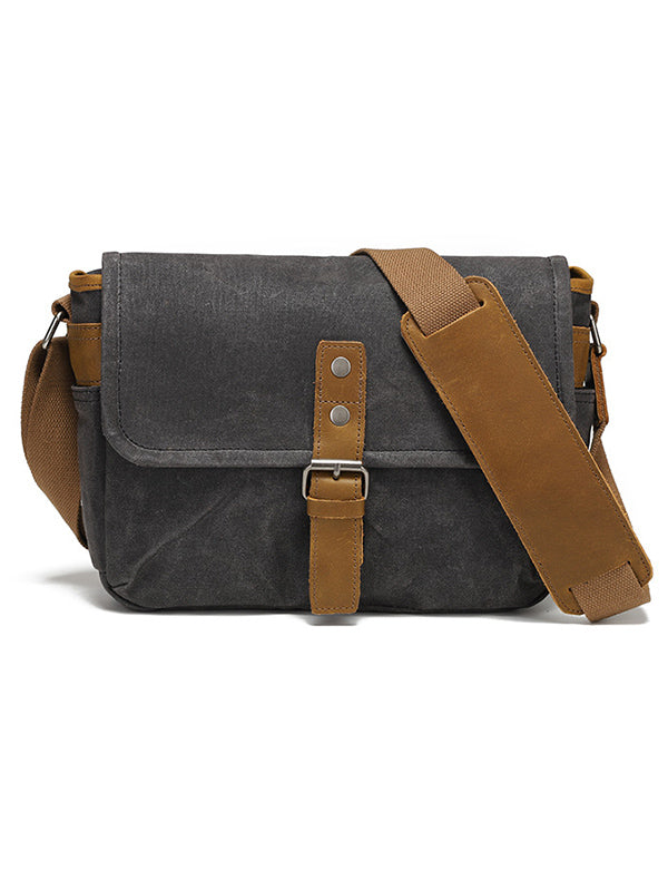 Sac à bandoulière en toile de style vintage pour appareil photo