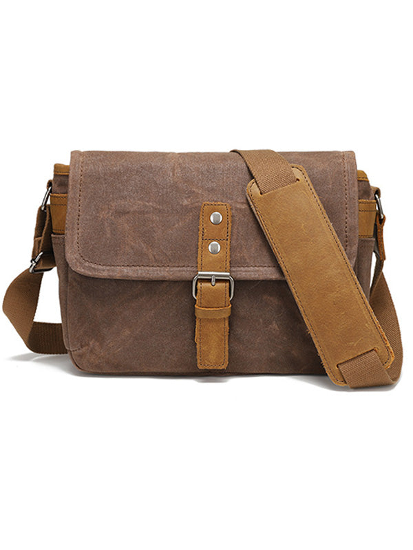 Sac à bandoulière en toile de style vintage pour appareil photo