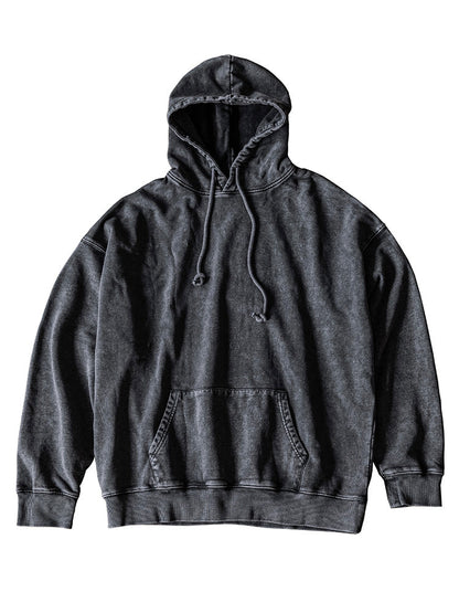 Sweat à capuche surdimensionné délavé pour homme