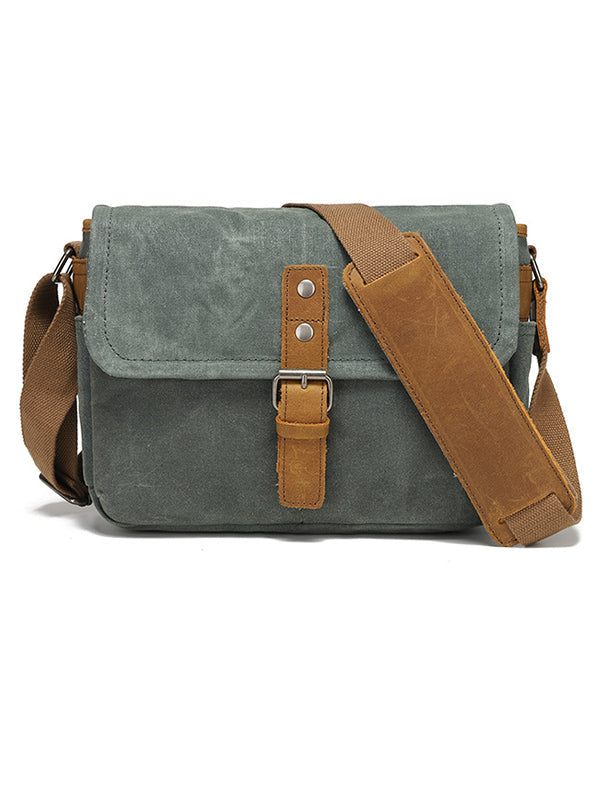 Sac à bandoulière en toile de style vintage pour appareil photo
