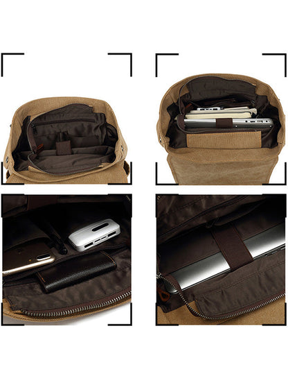 Sac à dos de voyage décontracté en toile