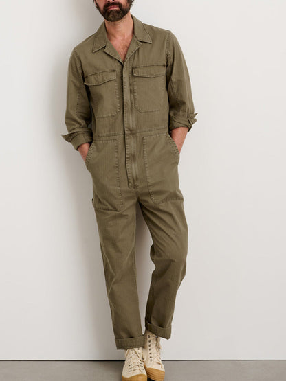 Men's Slim Fit Zip Jumpsuit