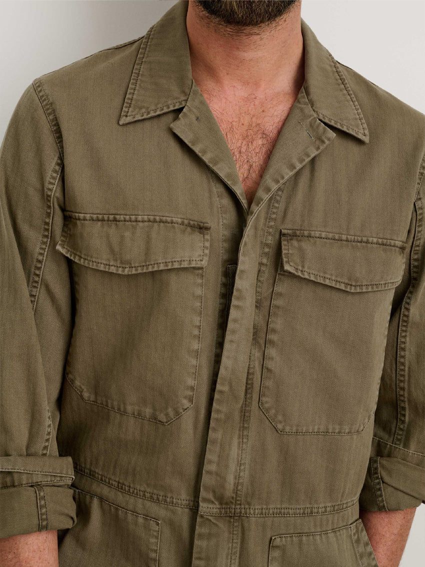 Slim-Fit-Overall für Herren mit Reißverschluss