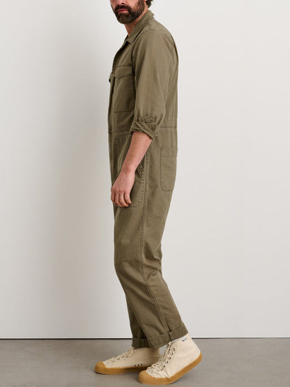 Slim-Fit-Overall für Herren mit Reißverschluss
